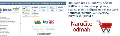 Intermex Propisi online - narudzbenica